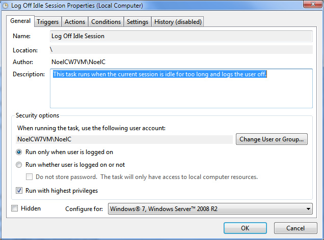 come è possibile impostare la disconnessione automatica in Windows XP sostitutivo